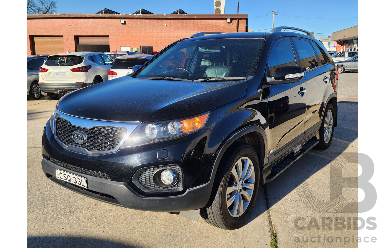 4/2010 Kia Sorento Platinum (4x4) XM 4d Wagon Black 2.2L