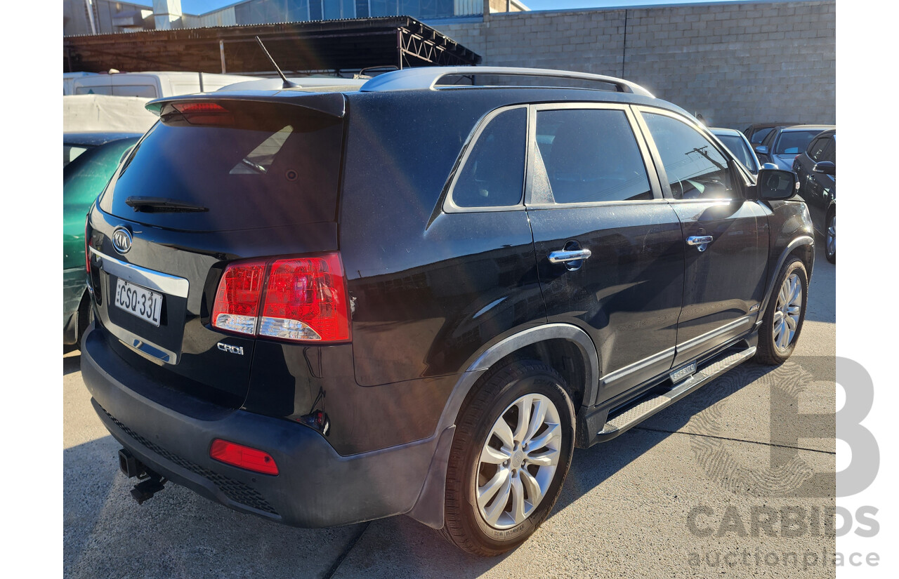 4/2010 Kia Sorento Platinum (4x4) XM 4d Wagon Black 2.2L