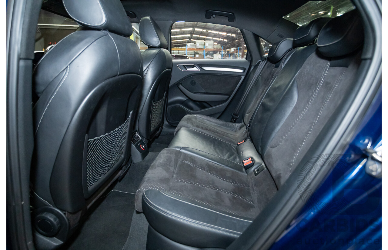 03/2016 Audi A3 1.8 TFSI Ambition Quattro (AWD) 8V MY16 4D Sedan Scuba Blue Metallic Turbo 1.8L