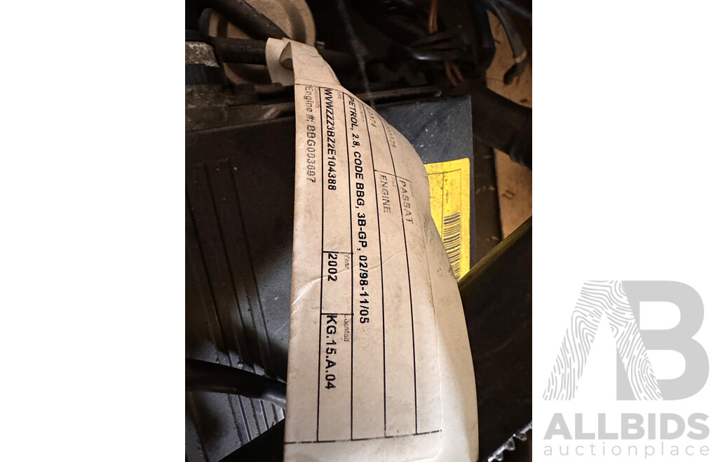 2002, Volkswagen Passat, 2.8L, Petrol Engine