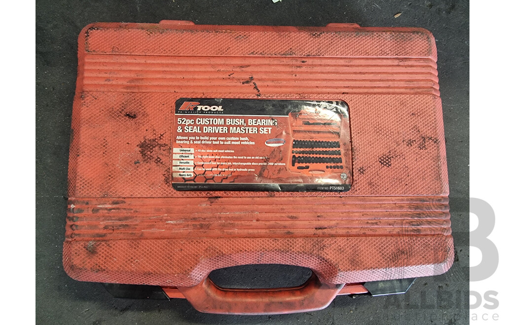 PK Tools, 52 Piece Custom Bush, Bearing & Seal Driver Master Kit