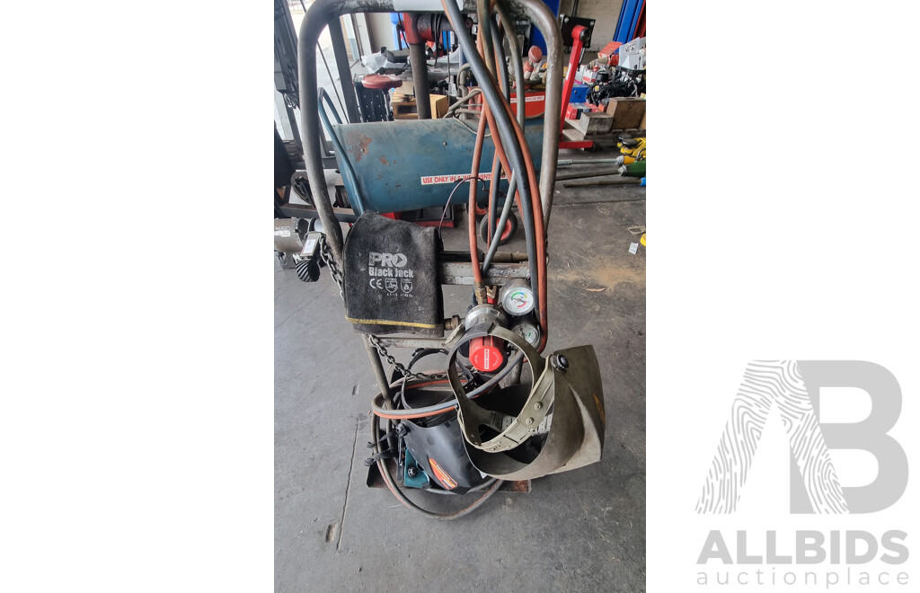Assorted Job Lot - Portable Oxy/Acetylene Trolley with Attachments ETC