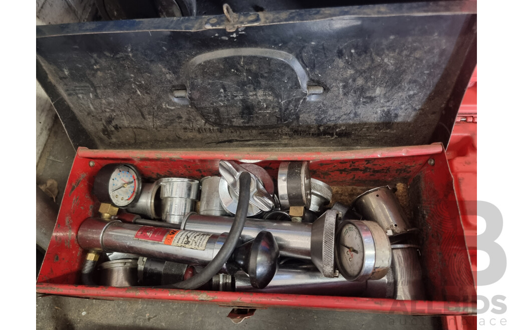 Quantity of 4 Assorted Toolboxes ETC