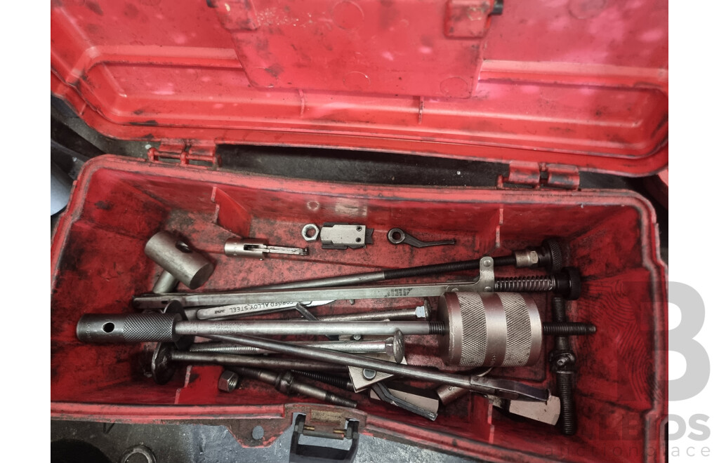 Quantity of 4 Assorted Toolboxes ETC