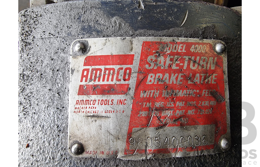 Ammco Brake Lathe & Accessories