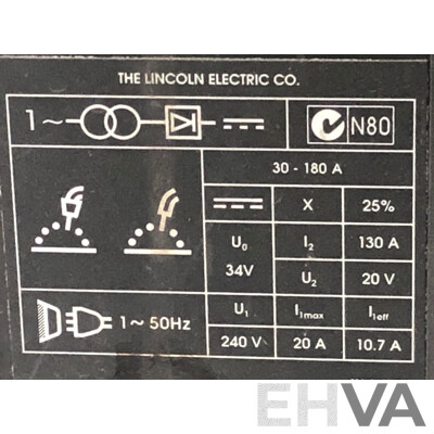 Lincoln Electric Power Mig 180c Mig Welder