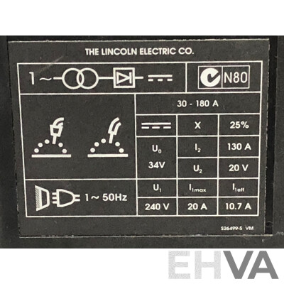 Lincoln Electric Power Mig 180c Mig Welder