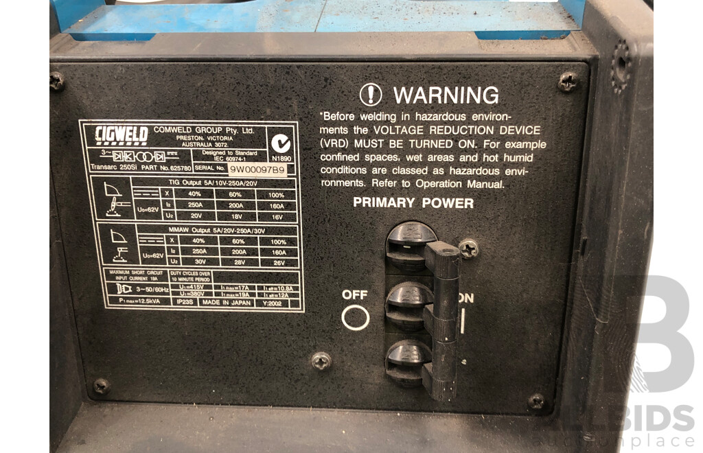 CIGWELD Transarc 2505i Inverter Welder