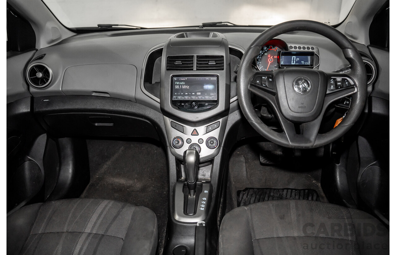 11/2015 Holden Barina X (FWD) TM MY16 5d Hatchback Summit White 1.6L