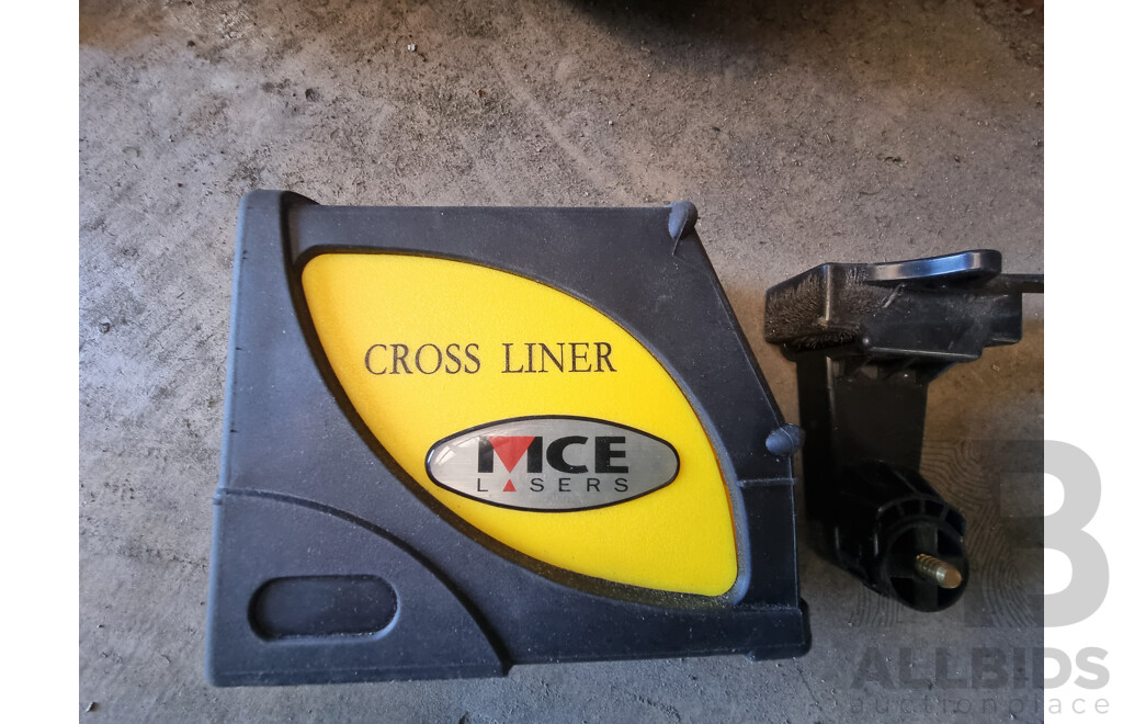 Assorted Job Lot - General A3 Pro Rotary Laser Level, Tripod, Crossliner & Powerline ETC