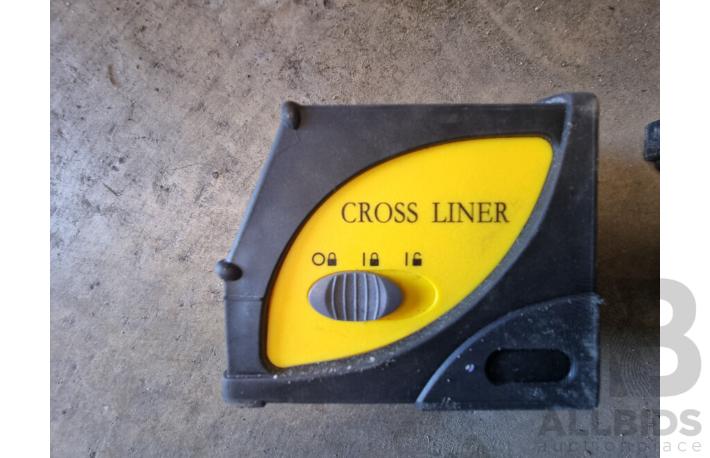 Assorted Job Lot - General A3 Pro Rotary Laser Level, Tripod, Crossliner & Powerline ETC