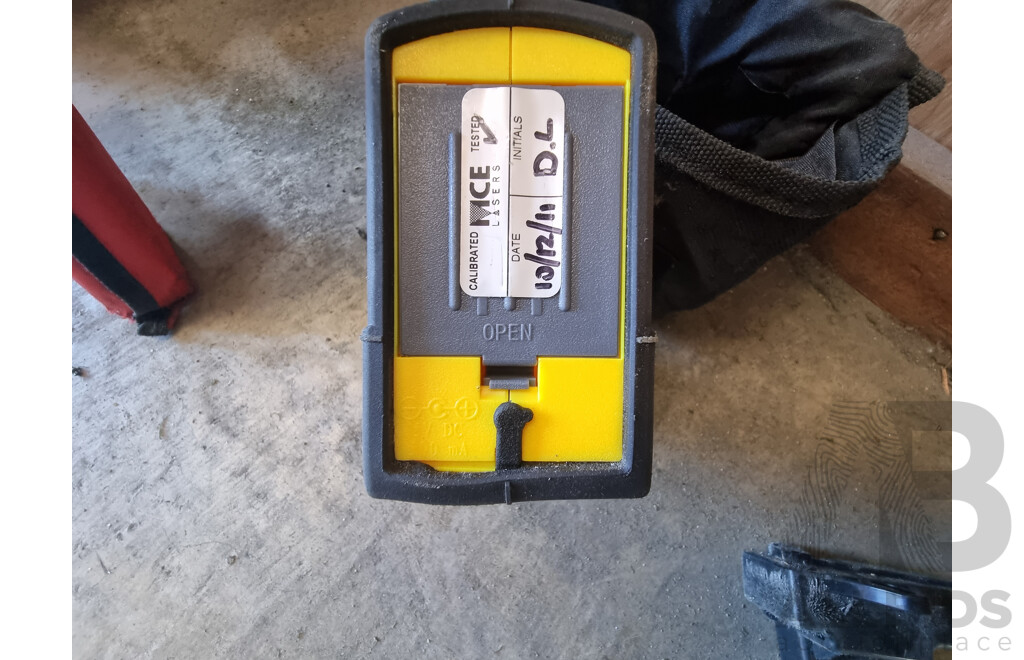 Assorted Job Lot - General A3 Pro Rotary Laser Level, Tripod, Crossliner & Powerline ETC