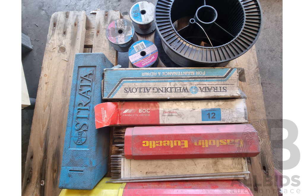 Assorted Job Lot - Quantity of Welding Rods & Wire Reels ETC