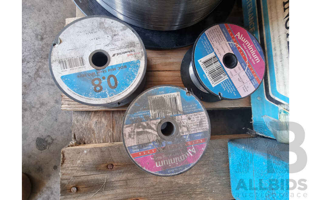 Assorted Job Lot - Quantity of Welding Rods & Wire Reels ETC