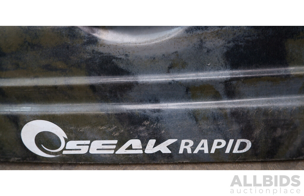 Seak Rapid 2.7M Customized Fishing Kayak with Watersnake ASP T18 Transom Mount Electric Trolling Motor & Accessories ETC