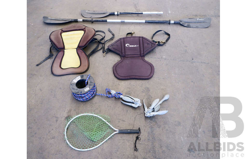 Seak Rapid 2.7M Customized Fishing Kayak with Watersnake ASP T18 Transom Mount Electric Trolling Motor & Accessories ETC