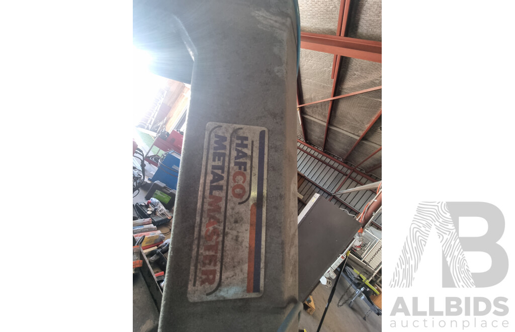 2012, Hafco Metal Master Swivel Head Dual Mitre Metal Cutting Band Saw