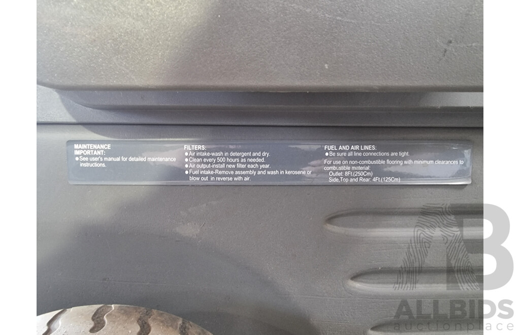 03/2019, Paseco IH175000 41kW Portable Industrial Forced Air Heater