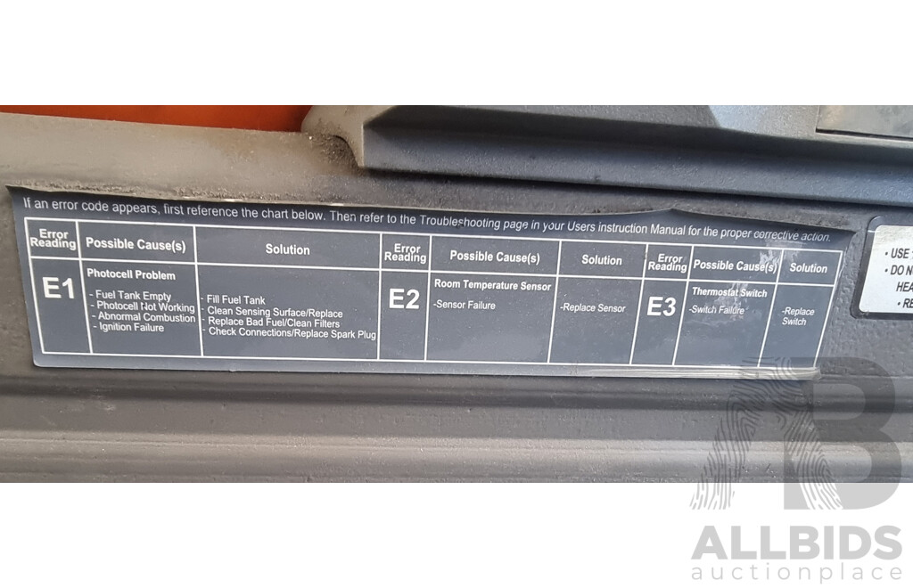 03/2019, Paseco IH175000 41kW Portable Industrial Forced Air Heater