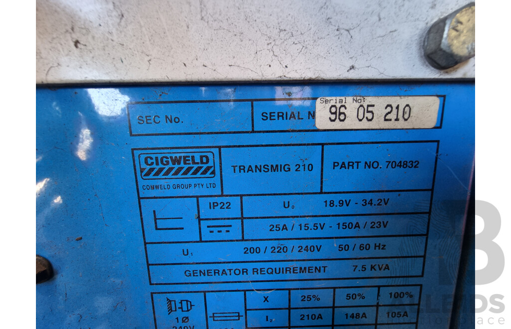 Cig Weld Transmig210 Cutter/Welder