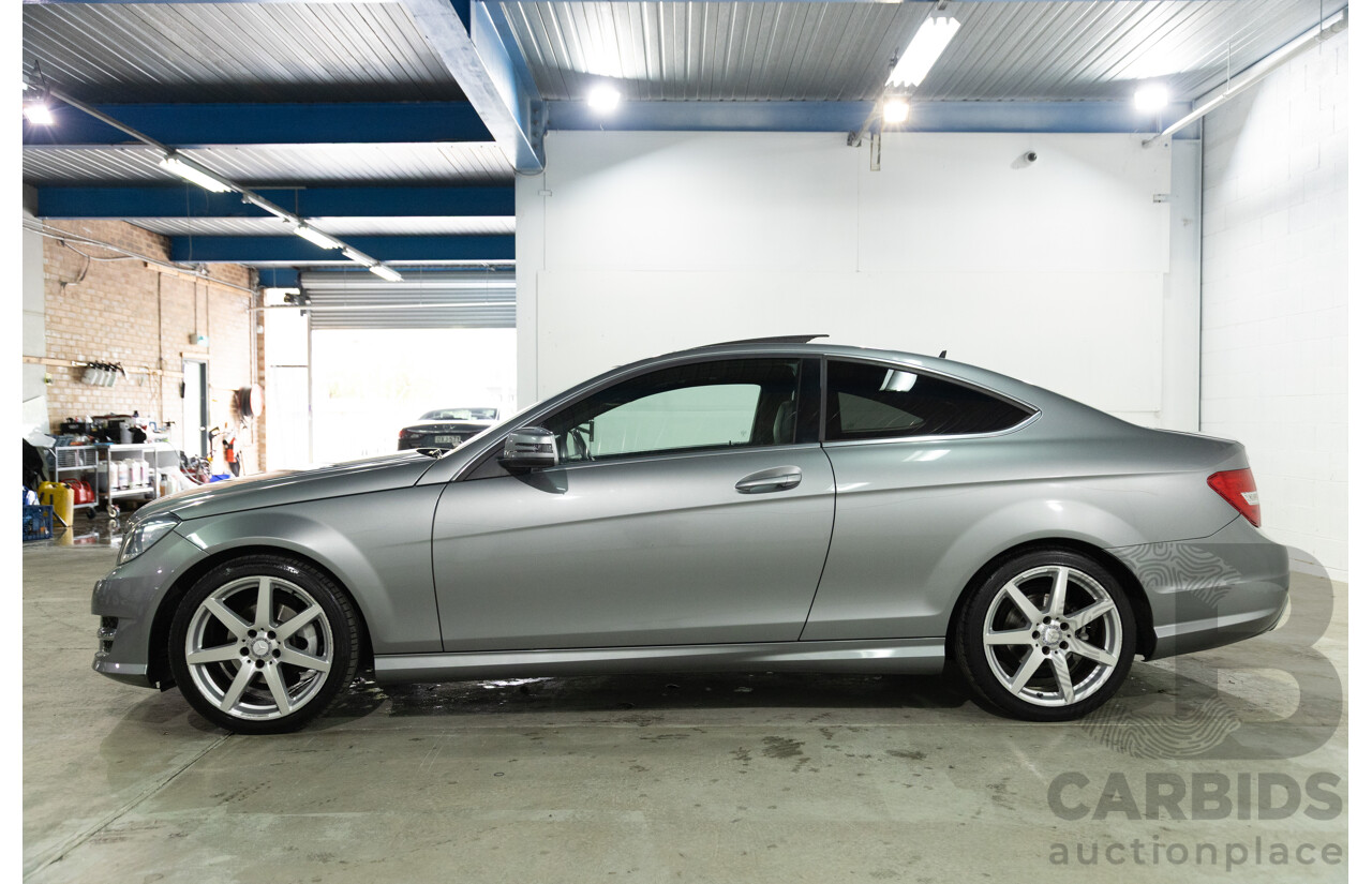 7/2015 Mercedes-Benz C180 W204 MY14 2d Coupe Palladium Silver Metallic Turbo 1.6L