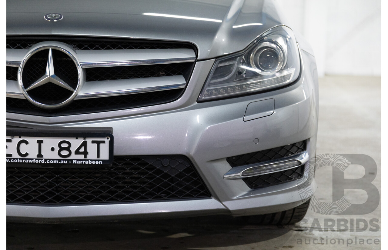 7/2015 Mercedes-Benz C180 W204 MY14 2d Coupe Palladium Silver Metallic Turbo 1.6L