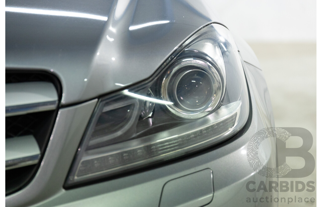 7/2015 Mercedes-Benz C180 W204 MY14 2d Coupe Palladium Silver Metallic Turbo 1.6L