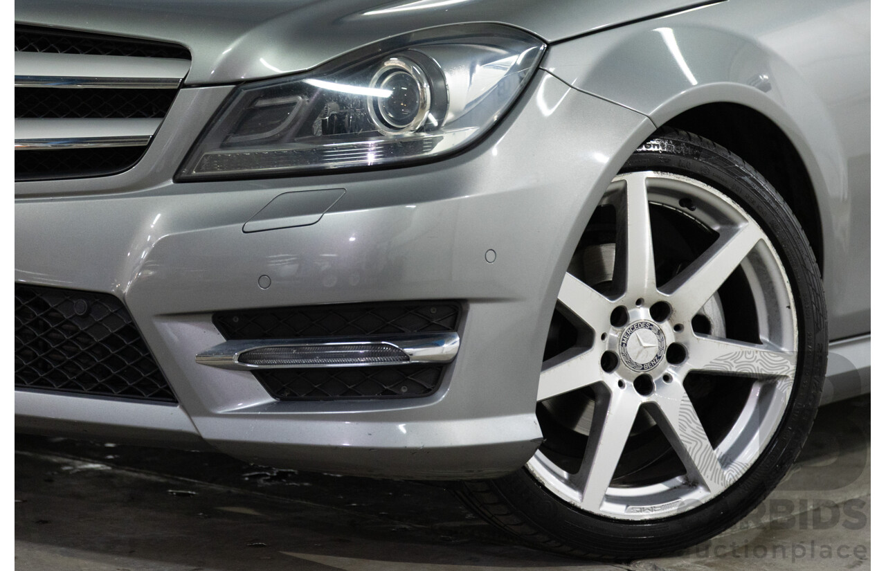 7/2015 Mercedes-Benz C180 W204 MY14 2d Coupe Palladium Silver Metallic Turbo 1.6L