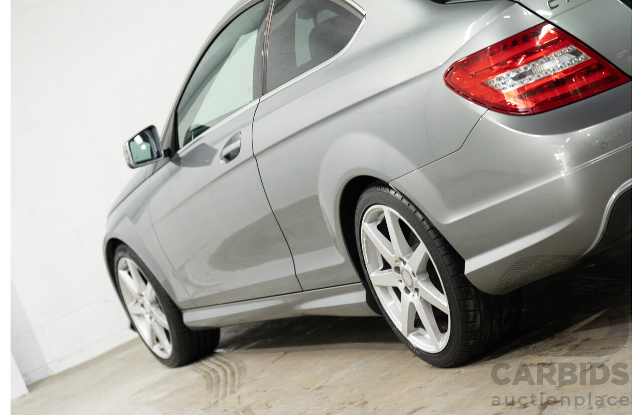 7/2015 Mercedes-Benz C180 W204 MY14 2d Coupe Palladium Silver Metallic Turbo 1.6L