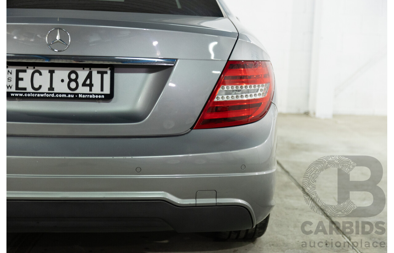 7/2015 Mercedes-Benz C180 W204 MY14 2d Coupe Palladium Silver Metallic Turbo 1.6L