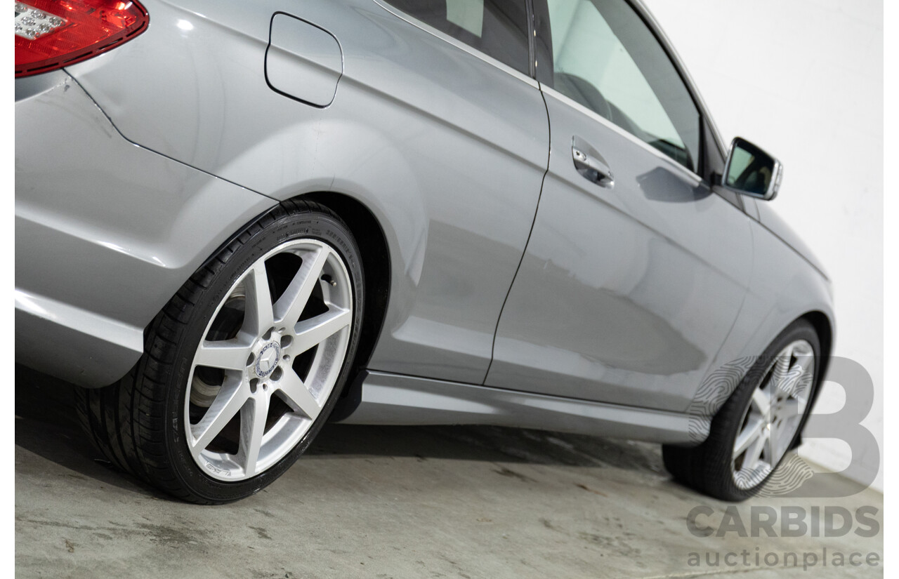 7/2015 Mercedes-Benz C180 W204 MY14 2d Coupe Palladium Silver Metallic Turbo 1.6L