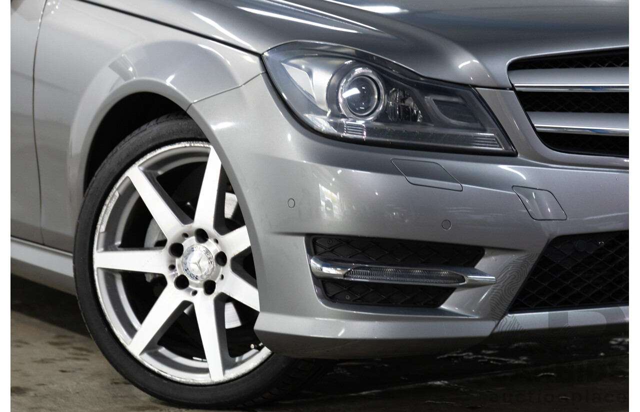 7/2015 Mercedes-Benz C180 W204 MY14 2d Coupe Palladium Silver Metallic Turbo 1.6L