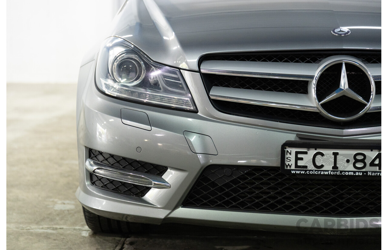 7/2015 Mercedes-Benz C180 W204 MY14 2d Coupe Palladium Silver Metallic Turbo 1.6L