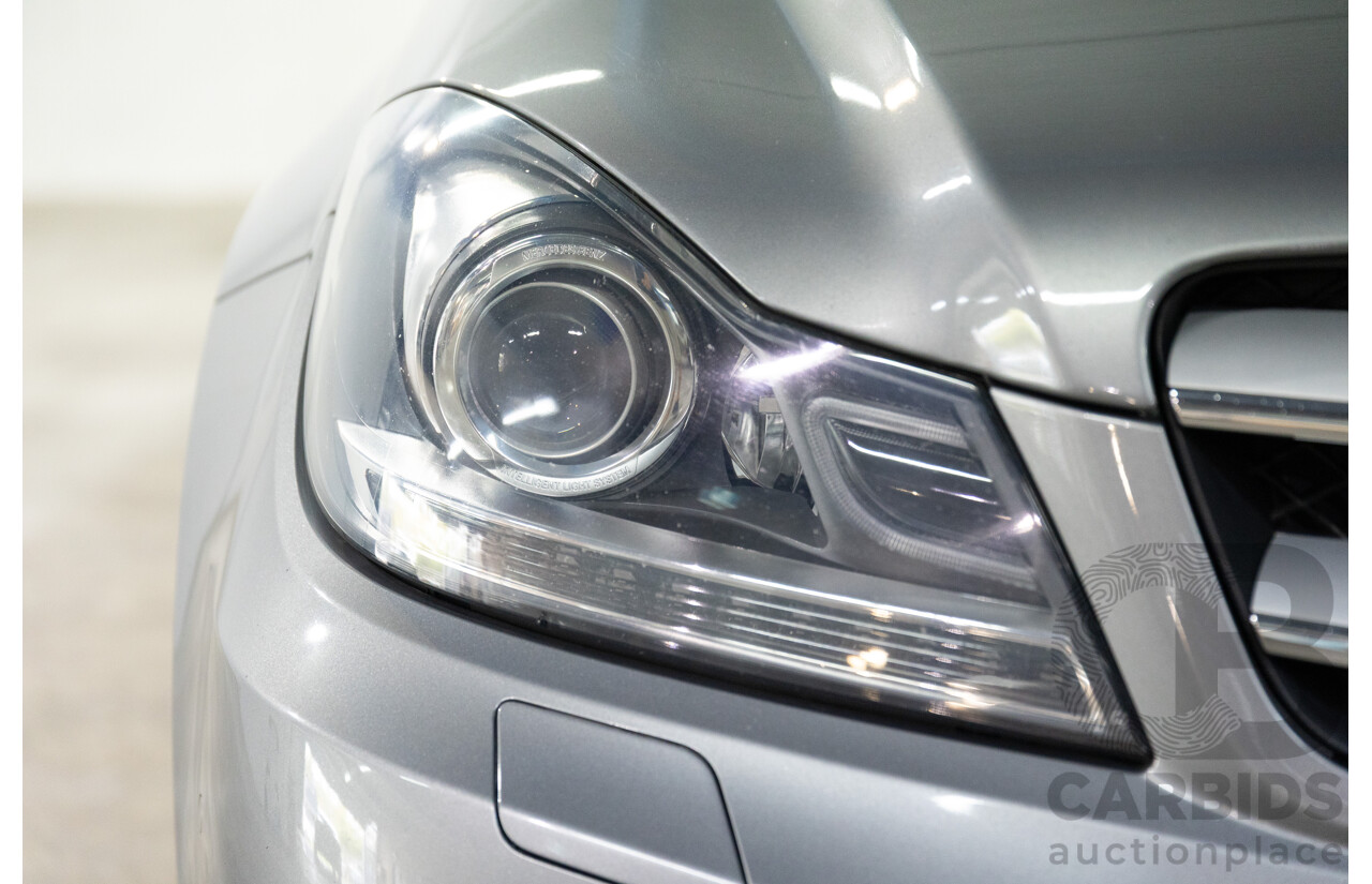 7/2015 Mercedes-Benz C180 W204 MY14 2d Coupe Palladium Silver Metallic Turbo 1.6L