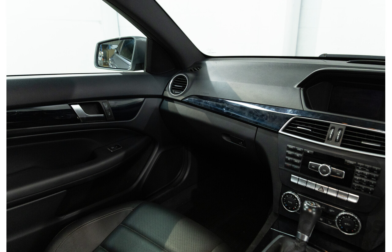 7/2015 Mercedes-Benz C180 W204 MY14 2d Coupe Palladium Silver Metallic Turbo 1.6L