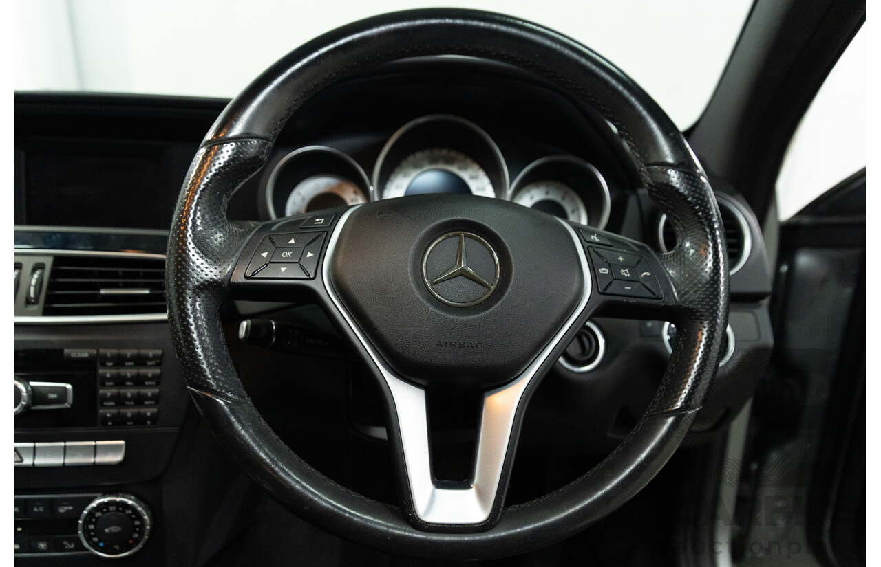 7/2015 Mercedes-Benz C180 W204 MY14 2d Coupe Palladium Silver Metallic Turbo 1.6L
