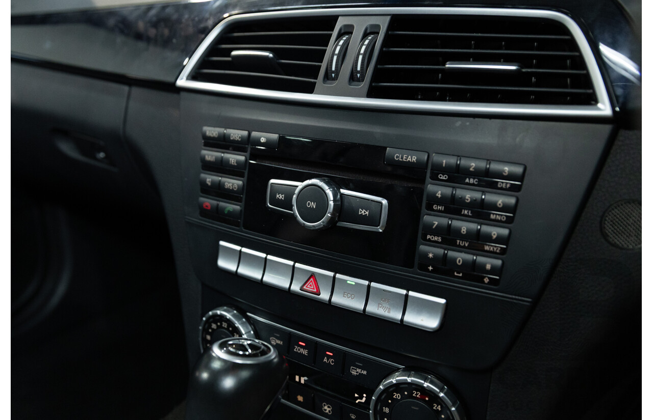 7/2015 Mercedes-Benz C180 W204 MY14 2d Coupe Palladium Silver Metallic Turbo 1.6L