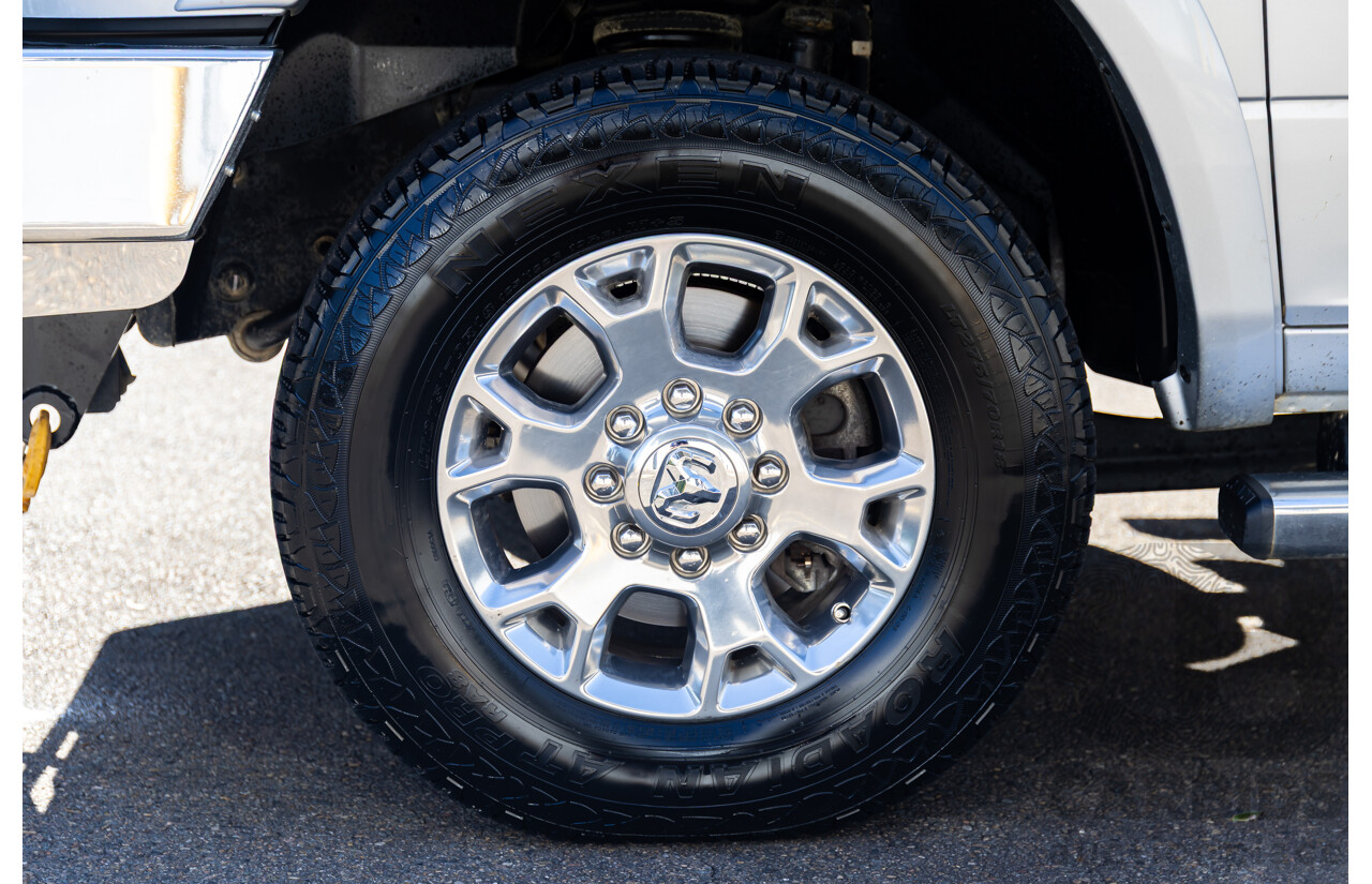 11/2017 ASV (Dodge) Ram 2500 Laramie D1 LWB (4x4) 4d Crew Cab Utility Bright Silver Metallic Turbo Diesel Cummins 6.7L