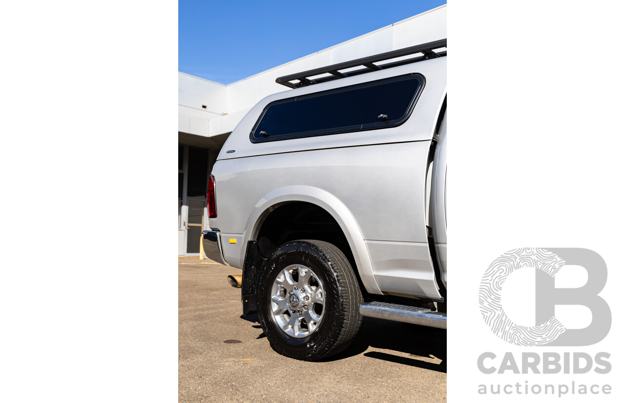 11/2017 ASV (Dodge) Ram 2500 Laramie D1 LWB (4x4) 4d Crew Cab Utility Bright Silver Metallic Turbo Diesel Cummins 6.7L