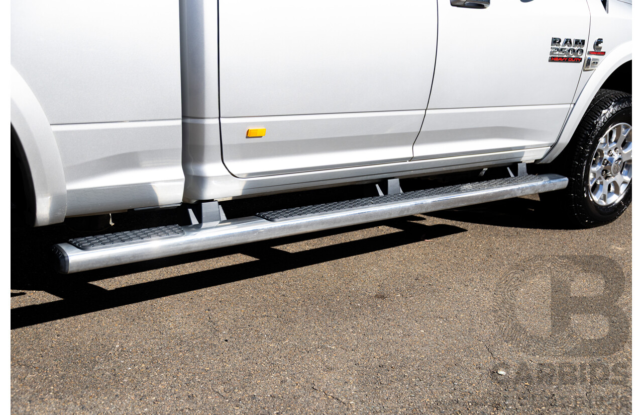 11/2017 ASV (Dodge) Ram 2500 Laramie D1 LWB (4x4) 4d Crew Cab Utility Bright Silver Metallic Turbo Diesel Cummins 6.7L