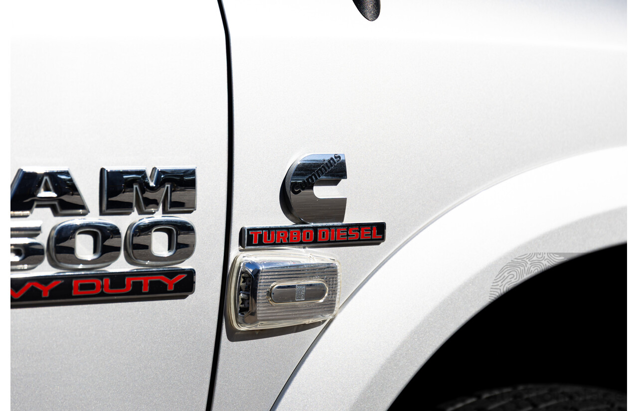 11/2017 ASV (Dodge) Ram 2500 Laramie D1 LWB (4x4) 4d Crew Cab Utility Bright Silver Metallic Turbo Diesel Cummins 6.7L