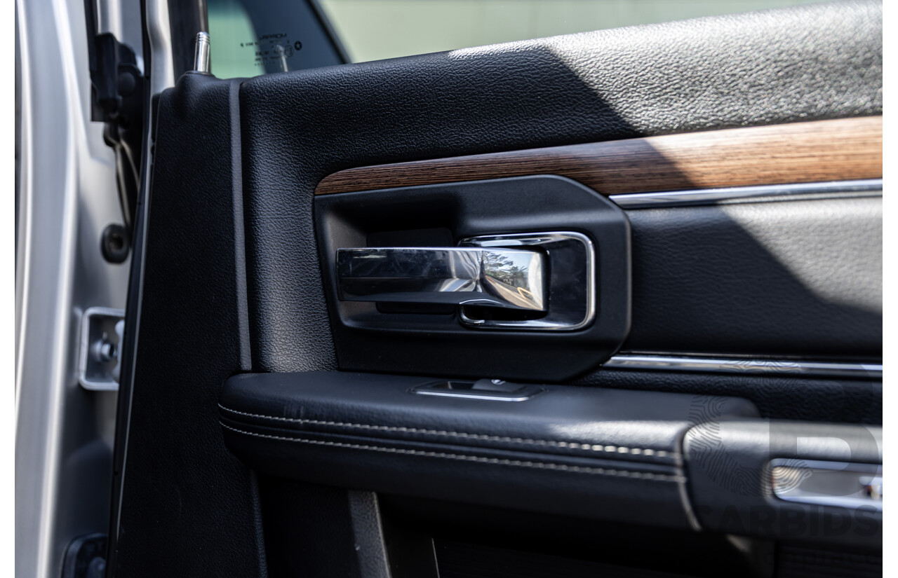 11/2017 ASV (Dodge) Ram 2500 Laramie D1 LWB (4x4) 4d Crew Cab Utility Bright Silver Metallic Turbo Diesel Cummins 6.7L