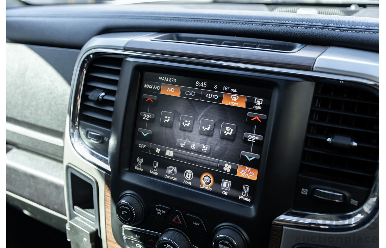 11/2017 ASV (Dodge) Ram 2500 Laramie D1 LWB (4x4) 4d Crew Cab Utility Bright Silver Metallic Turbo Diesel Cummins 6.7L