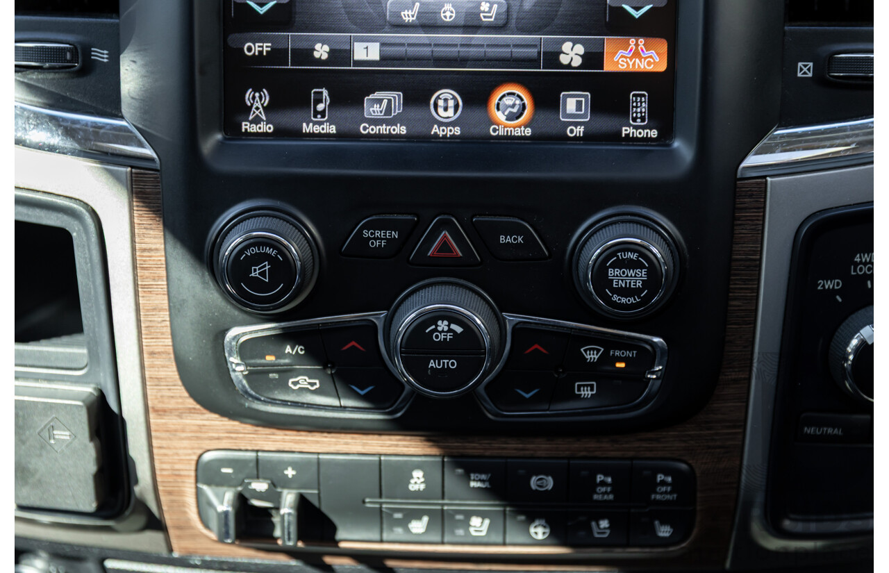 11/2017 ASV (Dodge) Ram 2500 Laramie D1 LWB (4x4) 4d Crew Cab Utility Bright Silver Metallic Turbo Diesel Cummins 6.7L