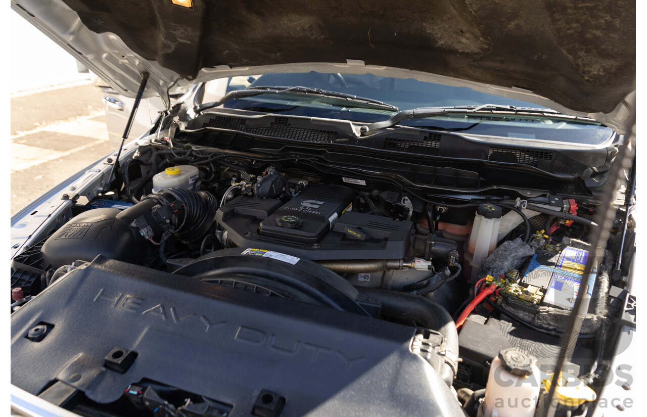 11/2017 ASV (Dodge) Ram 2500 Laramie D1 LWB (4x4) 4d Crew Cab Utility Bright Silver Metallic Turbo Diesel Cummins 6.7L