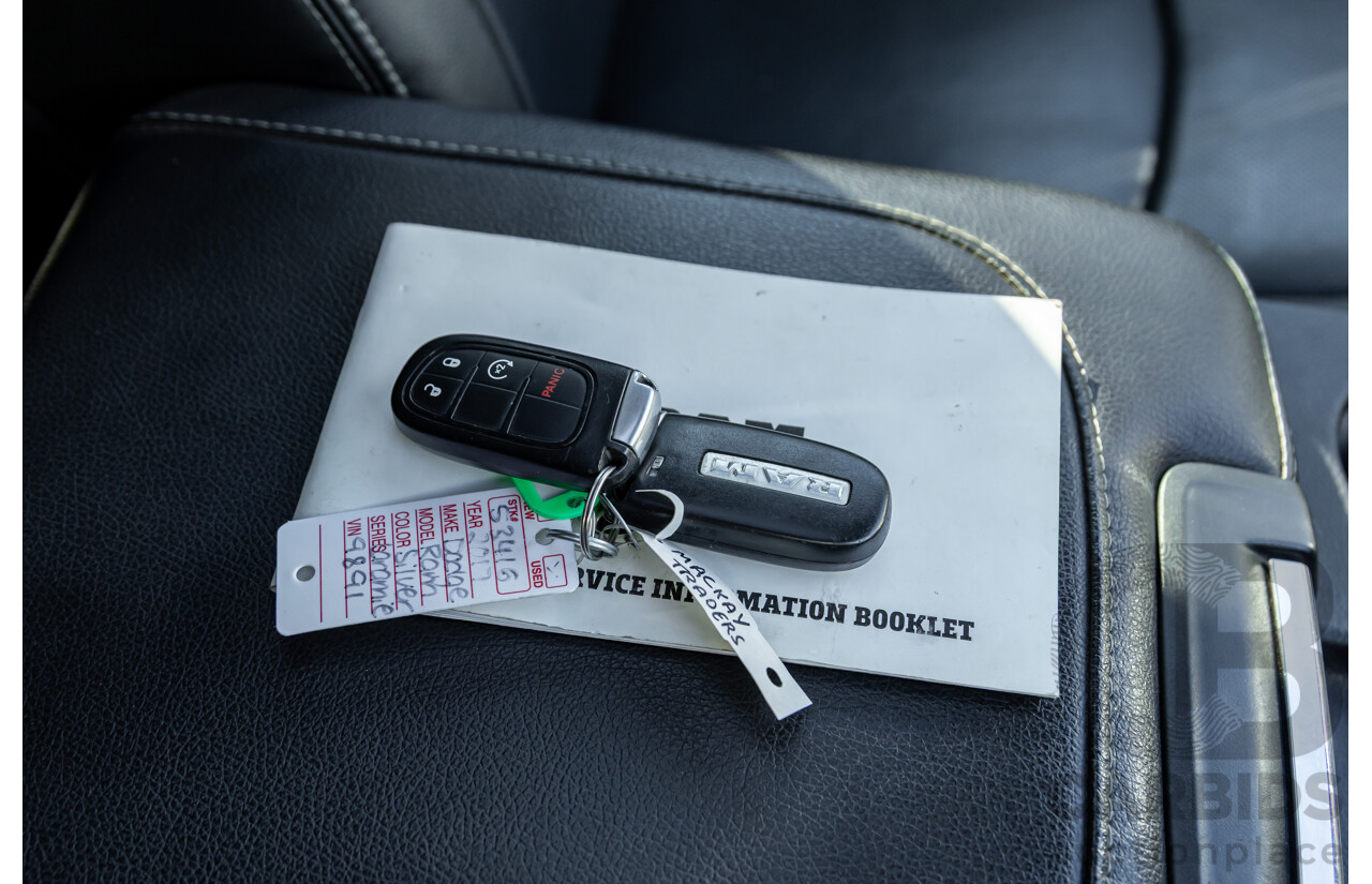 11/2017 ASV (Dodge) Ram 2500 Laramie D1 LWB (4x4) 4d Crew Cab Utility Bright Silver Metallic Turbo Diesel Cummins 6.7L