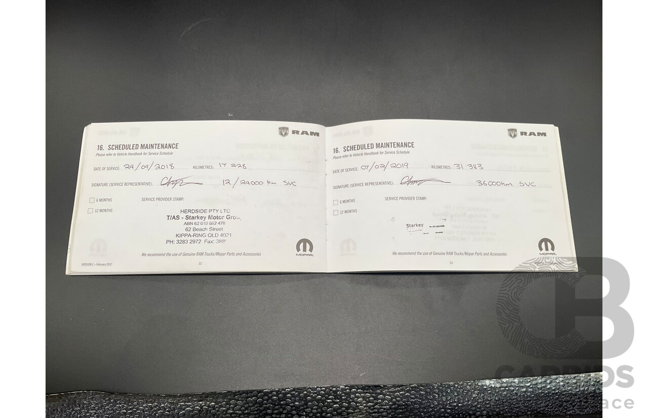 11/2017 ASV (Dodge) Ram 2500 Laramie D1 LWB (4x4) 4d Crew Cab Utility Bright Silver Metallic Turbo Diesel Cummins 6.7L