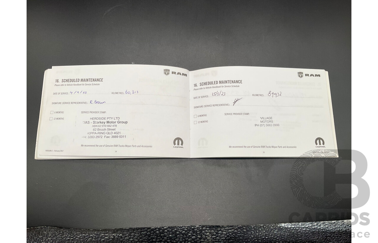 11/2017 ASV (Dodge) Ram 2500 Laramie D1 LWB (4x4) 4d Crew Cab Utility Bright Silver Metallic Turbo Diesel Cummins 6.7L