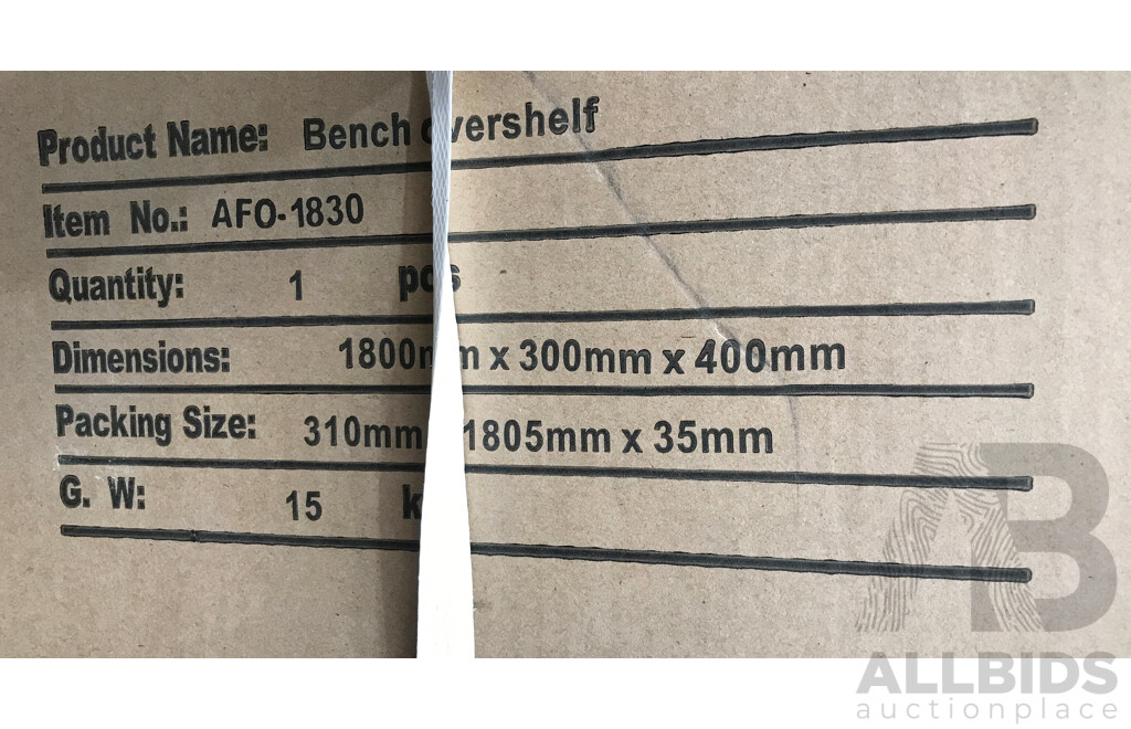 Stainless Steel Over Shelves and Wall Shelf + 2 Brackets - Lot of 3