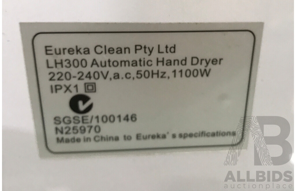 Eureka LH300 Automatic Hand Dryer
